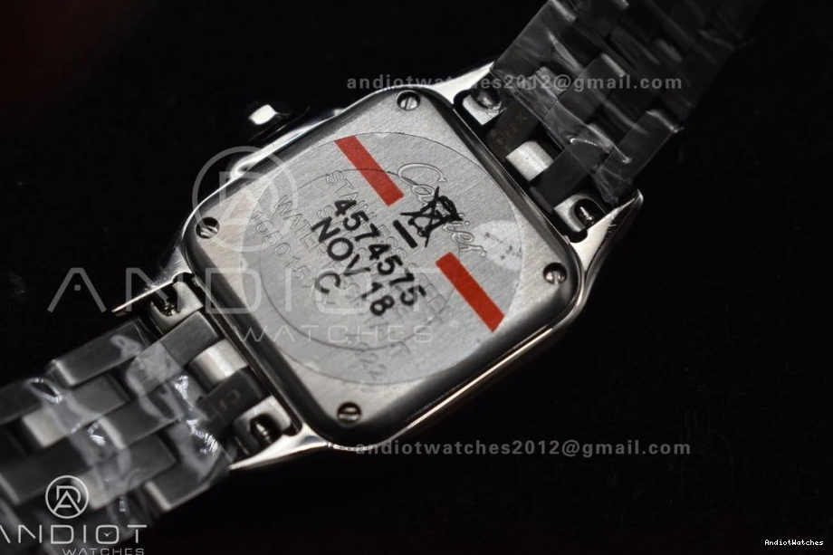 Edition Panthère BVF Best Dial on 1006 22mm 1:1 Quartz Ronda SS SS White Bracelet Snug Diamonds Bezel 0330